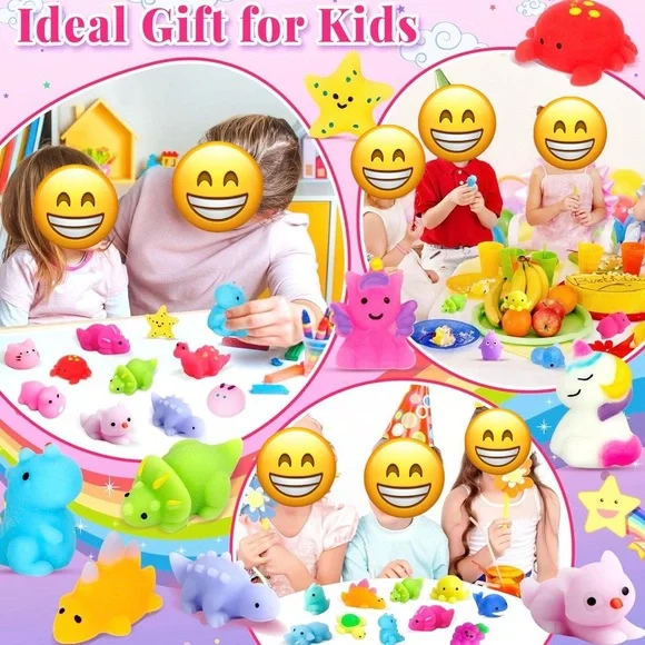 OCTERIC 150-Pack Mochi Squishy Toys – Kawaii Stress Relief Squishies for Kids - Picture 6 of 9